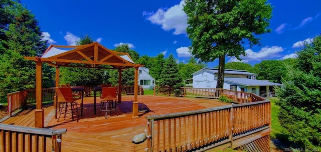 view of wooden terrace