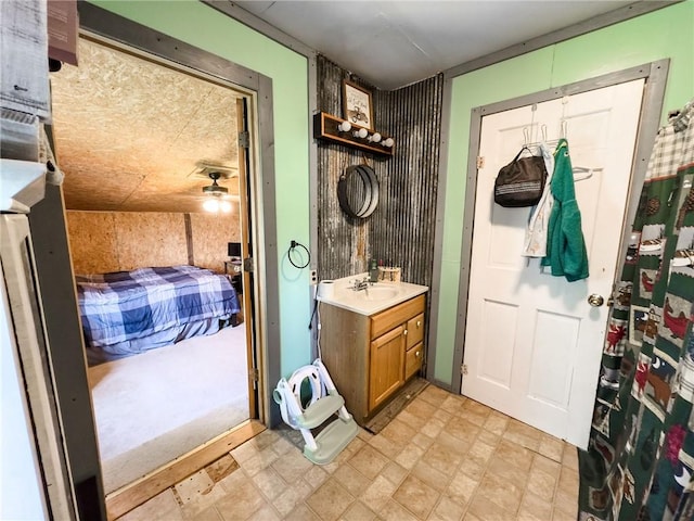 2281 US Rte 40, Casey, IL 62420 - bathroom featuring ceiling fan and vanity