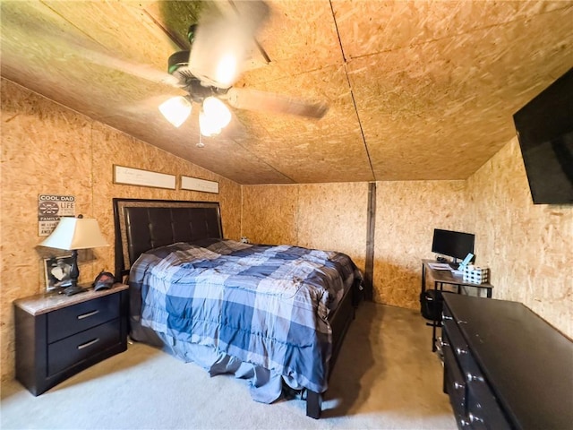 2281 US Rte 40, Casey, IL 62420 - bedroom with lofted ceiling and a ceiling fan
