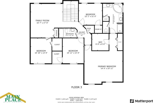 1435 Ashland Ave, Mt Zion, IL 62549 - property floor plan