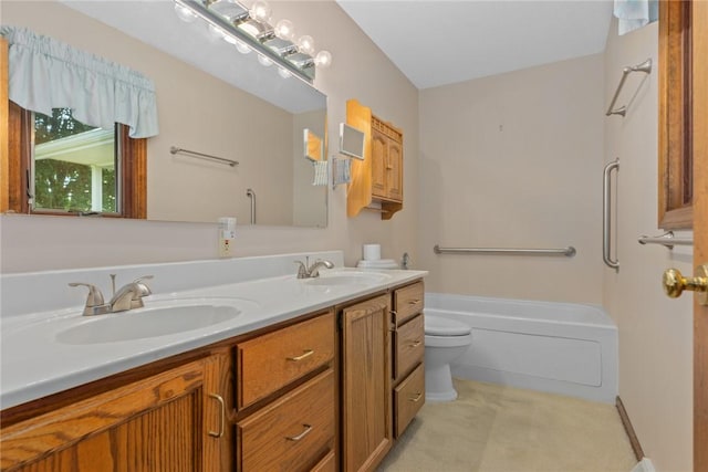 2104 Sycamore St, Effingham, IL 62401 - bathroom with double vanity and shower / tub combination