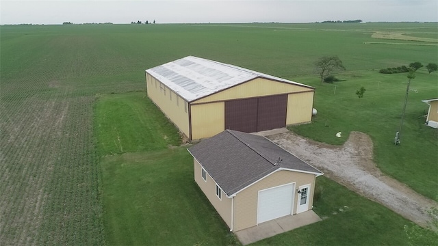 aerial view featuring a rural view