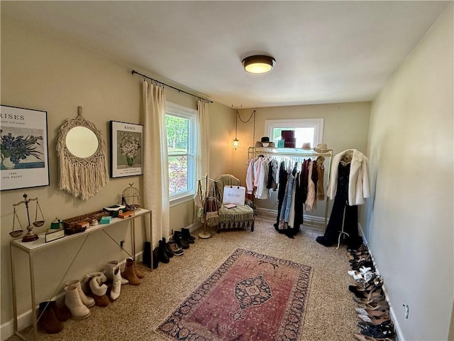 141 Hightide Dr, Decatur, IL 62521 - interior space with carpet flooring and baseboards