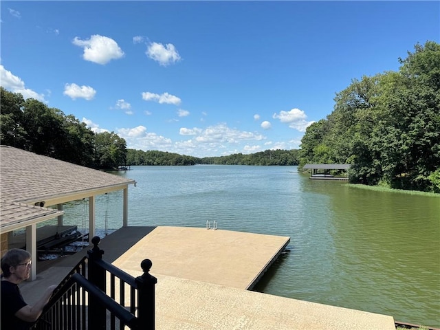 2928 Lakewood Dr, Vandalia, IL 62471 - dock area featuring a water view