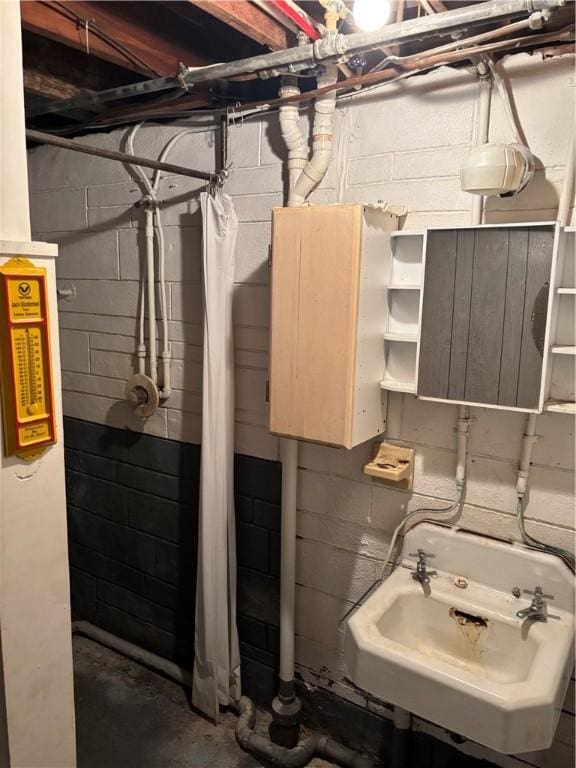 106 W Wernsing Ave, Effingham, IL 62401 - unfinished basement featuring a sink