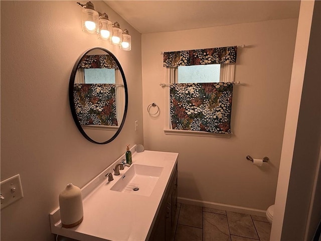 509 E Gordon Ave, Effingham, IL 62401 - bathroom with vanity and tile patterned floors