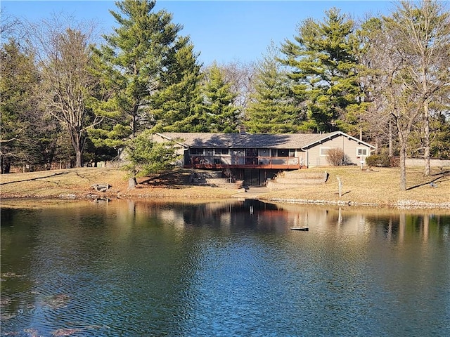 view of water feature