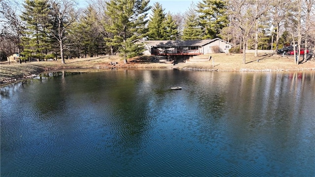 view of water feature