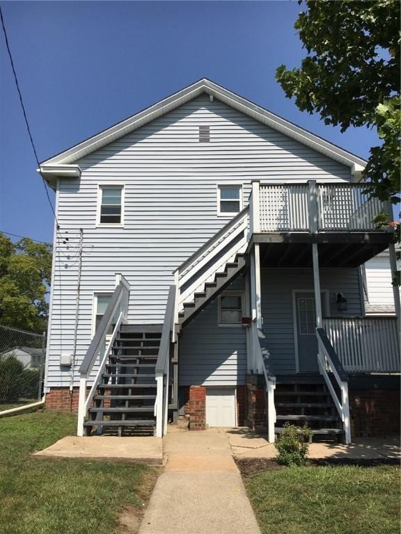 view of rear view of property