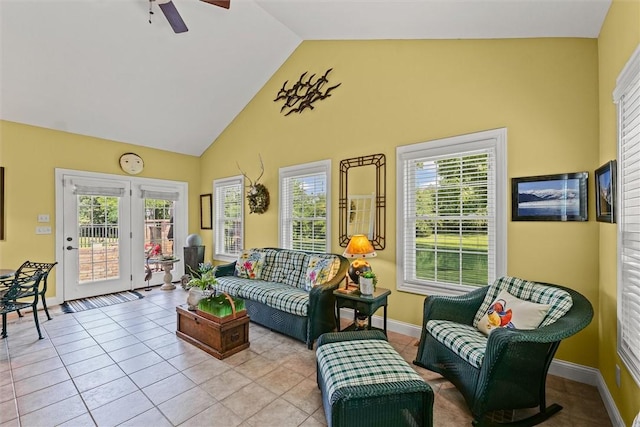 707 W Coolidge Ave, Charleston, IL 61920 - sunroom / solarium with vaulted ceiling, plenty of natural light, and french doors