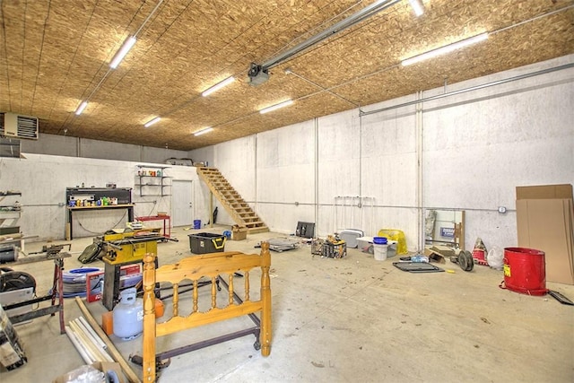 5959 Heritage Ln, Oakley, IL 62501 - garage featuring a garage door opener