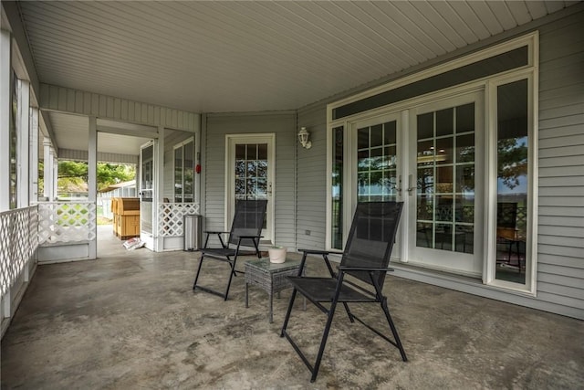 view of patio / terrace with a porch