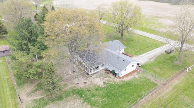drone / aerial view