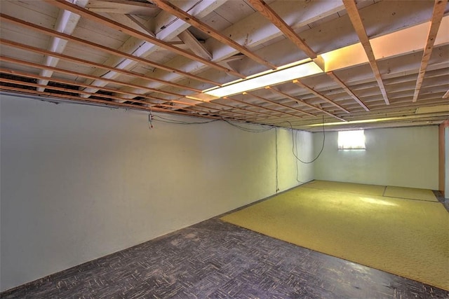 view of basement