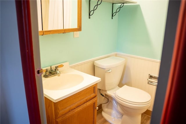 16 Franklin Rd, Bismarck, IL 61814 - bathroom with a wainscoted wall and vanity