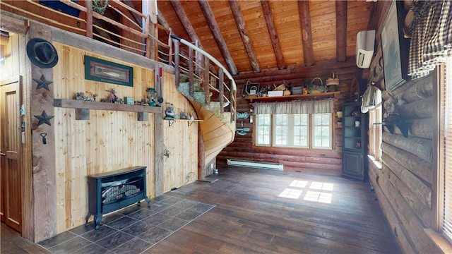 315 W Autumn Dr, Oakwood, IL 61858 - horse barn with baseboard heating and an AC wall unit