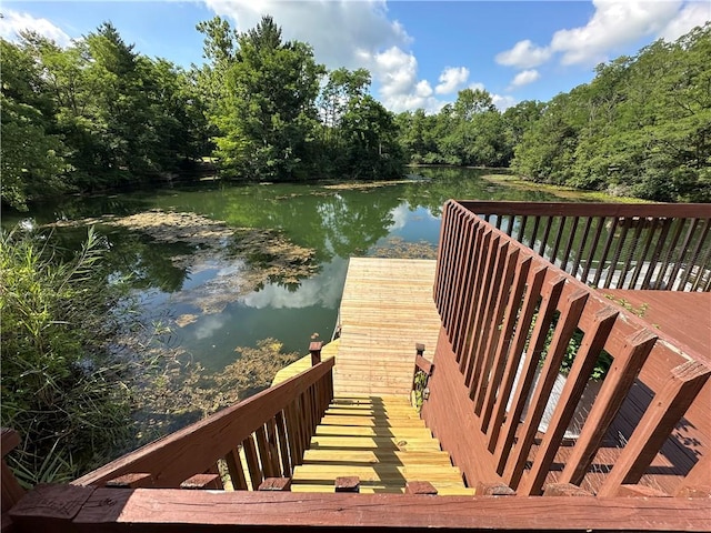 315 W Autumn Dr, Oakwood, IL 61858 - dock featuring a water view and a view of trees
