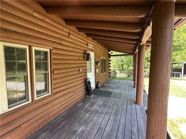 315 W Autumn Dr, Oakwood, IL 61858 - view of wooden terrace