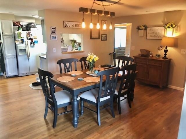 1213 Collins Dr, Effingham, IL 62401 - dining area with light wood-type flooring