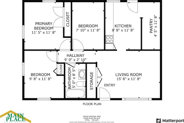 19 7th Dr, Decatur, IL 62521 - property floor plan