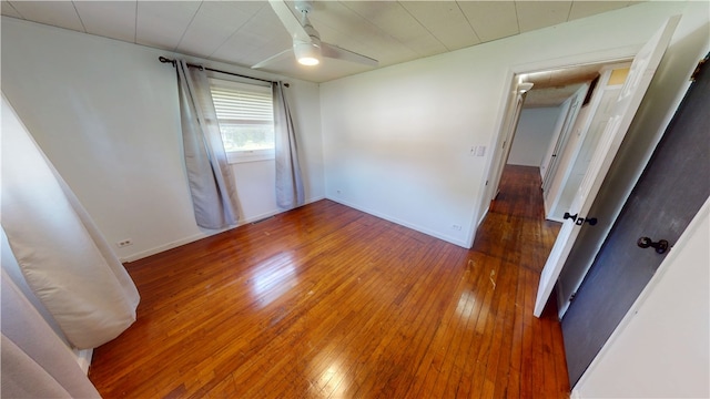 202 Lakeview Dr, Catlin, IL 61817 - empty room featuring hardwood / wood-style flooring and a ceiling fan