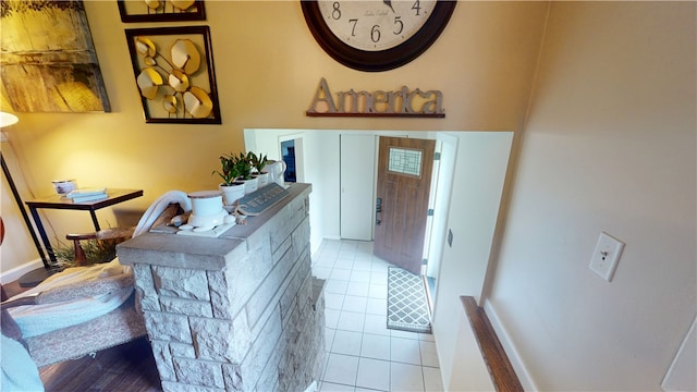 602 Maple Dr, Catlin, IL 61817 - entrance foyer with baseboards and tile patterned floors
