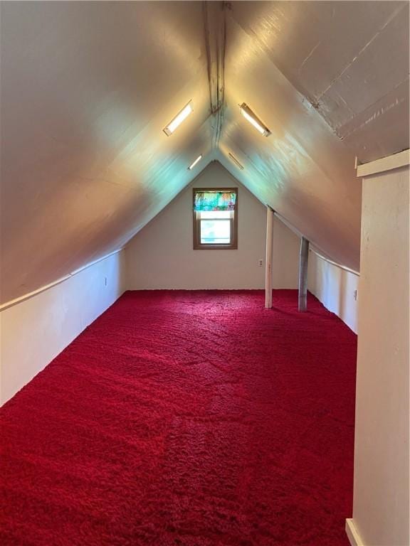902 1st St, Charleston, IL 61920 - bonus room with vaulted ceiling and carpet flooring