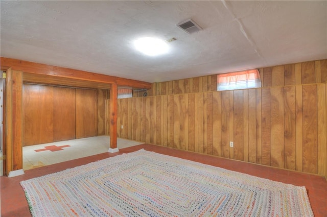 325 S Durfee St, Warrensburg, IL 62573 - basement with wood walls