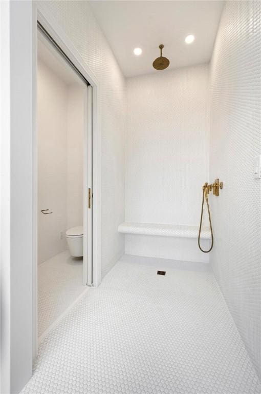 9219 E Best Ct, Effingham, IL 62401 - full bathroom featuring a shower and recessed lighting