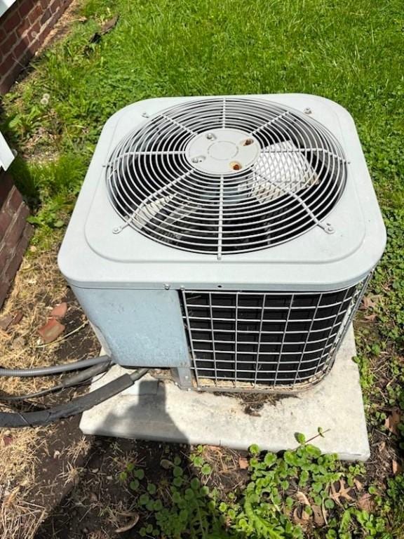 exterior view of central air condition unit