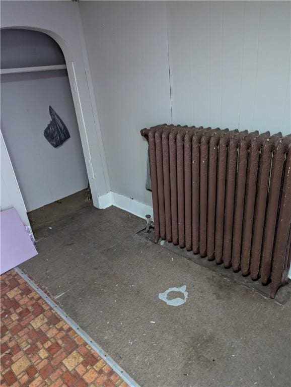 321 N 16th St, Mattoon, IL 61938 - empty room with radiator