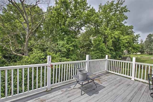 1065 S Wildwood Dr, Mt Zion, IL 62549 - view of wooden terrace