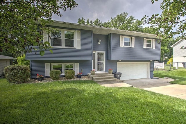1065 S Wildwood Dr, Mt Zion, IL 62549 - raised ranch featuring an attached garage and concrete driveway