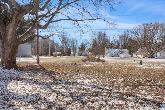 view of snowy yard