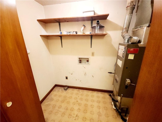 803 S Lafayette St, Newton, IL 62448 - washroom featuring electric dryer hookup, washer hookup, and light floors
