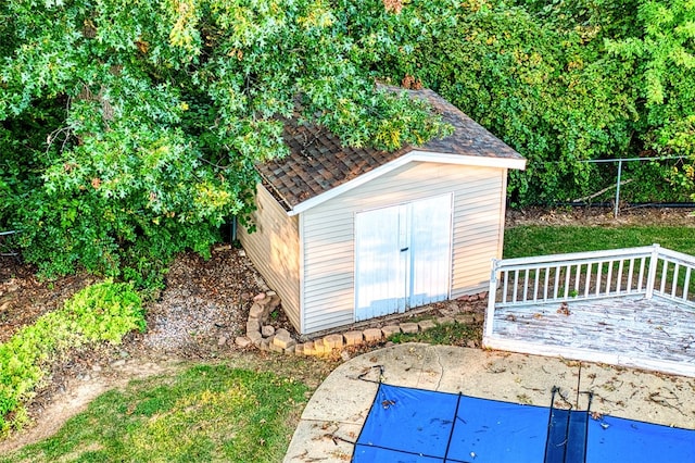 view of outbuilding