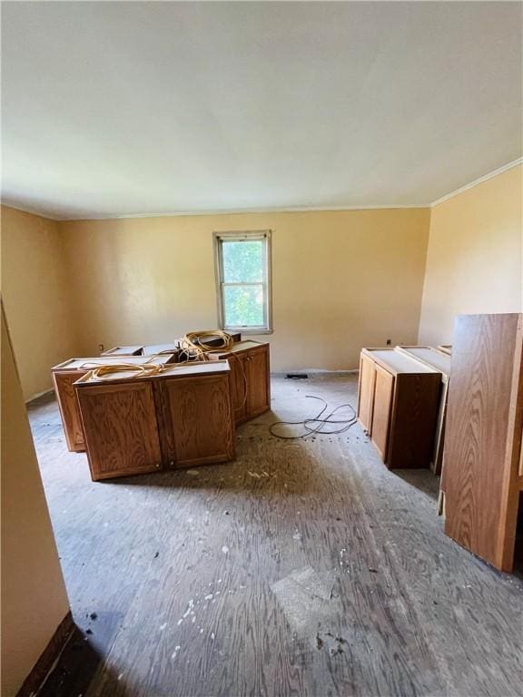 14014 E US Highway 40, Marshall, IL 62441 - kitchen featuring brown cabinets and crown molding