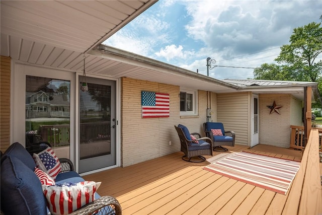 101 Willow Dr, Farina, IL 62838 - view of wooden terrace