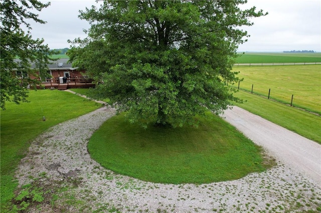 2251 W Stone Bluff Rd, Covington, IN 47932 - view of property's community with a deck, a view of rural / pastoral area, and dirt driveway