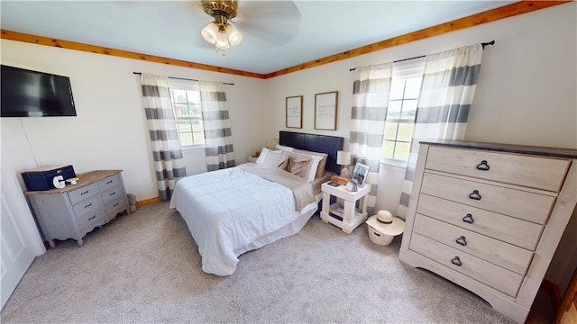 2251 W Stone Bluff Rd, Covington, IN 47932 - bedroom featuring light colored carpet