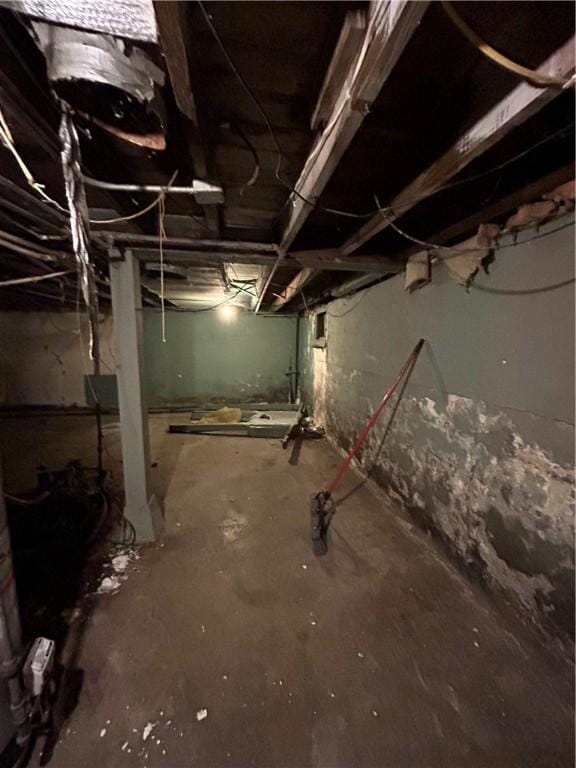 view of basement