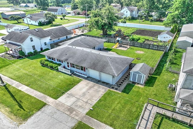 335 E Walnut St, Dalton City, IL 61925 - aerial perspective of suburban area