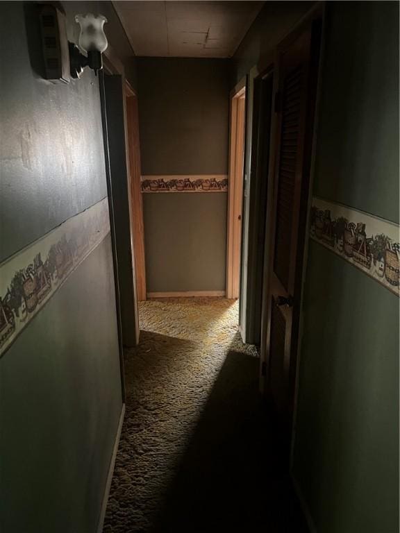 705 Orlando Dr, Robinson, IL 62454 - hallway with carpet flooring