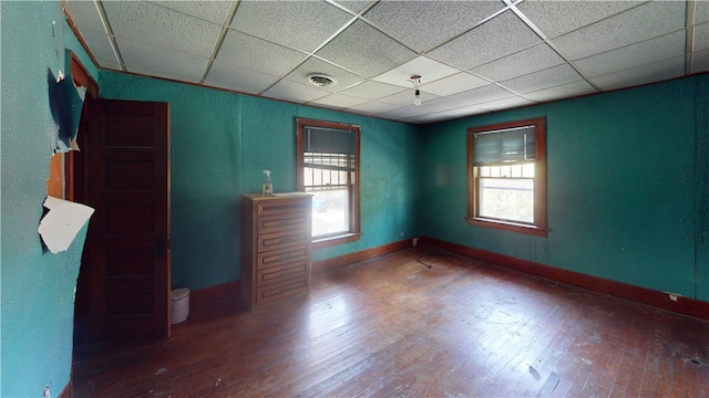 616 Griffin St, Danville, IL 61832 - spare room with a paneled ceiling and hardwood / wood-style flooring