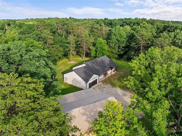 25760 E 1750th Rd, Marshall, IL 62441 - view from above of property with a forest