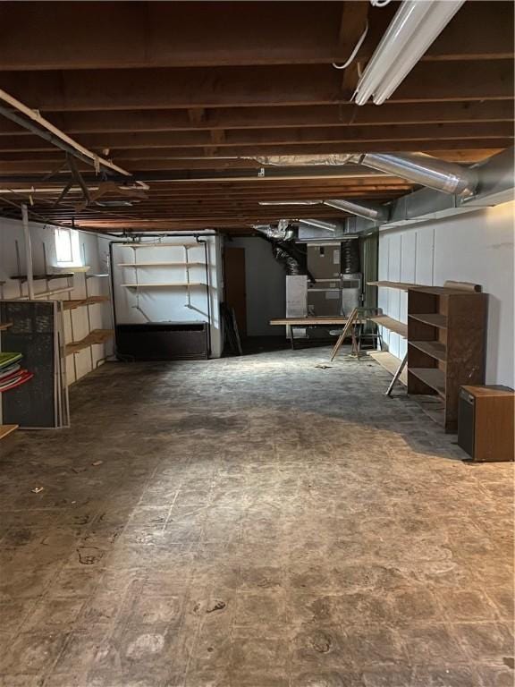 view of basement