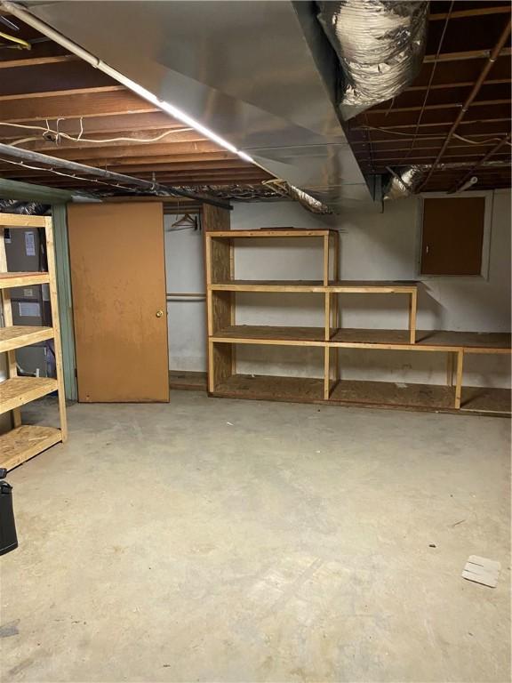 view of basement