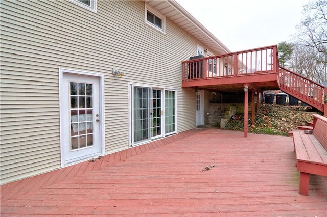 view of wooden terrace