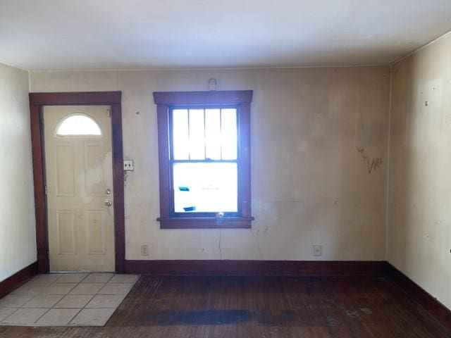 entrance foyer featuring hardwood / wood-style floors