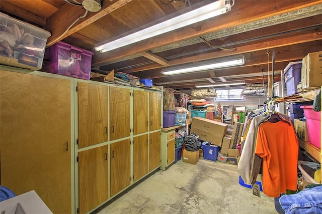 view of storage room